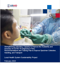 Report cover with title name and USAID logo