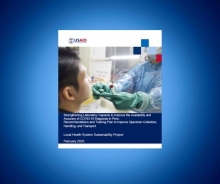 Report cover with title name and USAID logo