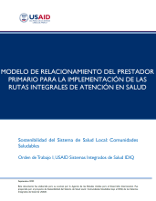 Modelo de Relacionamiento del Prestador Primario para la Implementación de las Rutas Integrales de Atención en Salud