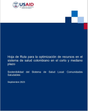 Colombia_Hoja de Ruta para la Optimización de Recursos_ Cover Page