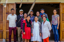 Health workers and members of the mutuelles management team in the Fenerive Est Municipality